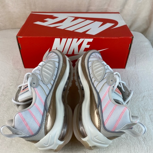 NIKE WOMEN AIR MAX 98 ROSE GOLD LT OREWOOD BROWN - Picture 6 of 8